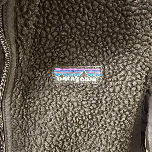 Patagonia Black Sherpa Fleece Jacket - Picture 4 of 5
